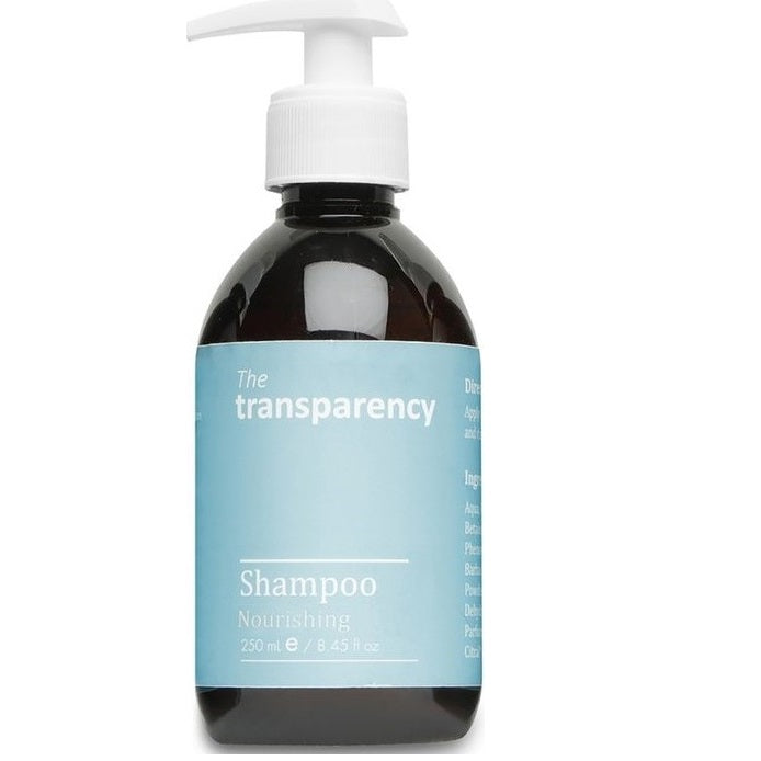 Nourishing Hair Shampoo for Dry, Damaged and Fizzy Hair - transparency